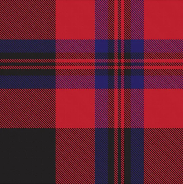 Red Navy Ombre Plaid Texturiertes Nahtloses Muster Für Modetextilien Und — Stockvektor