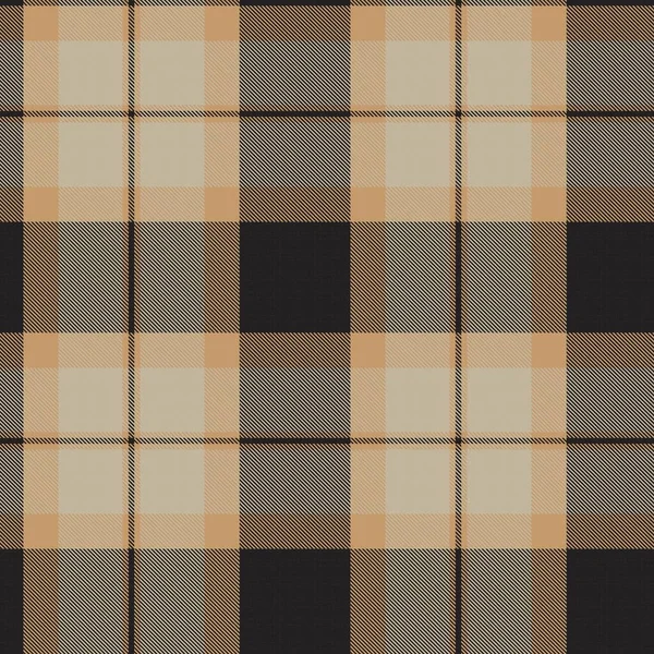 Brown Ombre Plaid Текстурований Безшовний Візерунок Придатний Модного Текстилю Графіки — стоковий вектор