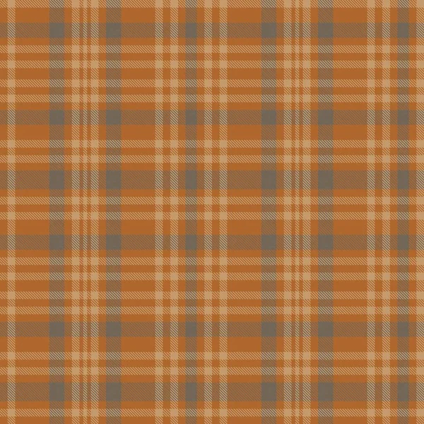 Orange Ombre Plaid Texturiertes Nahtloses Muster Für Modetextilien Und Grafiken — Stockvektor