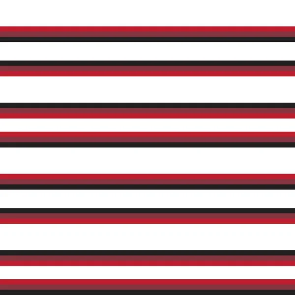 Red Horizontal Striped Seamless Pattern Background 그래픽 — 스톡 벡터