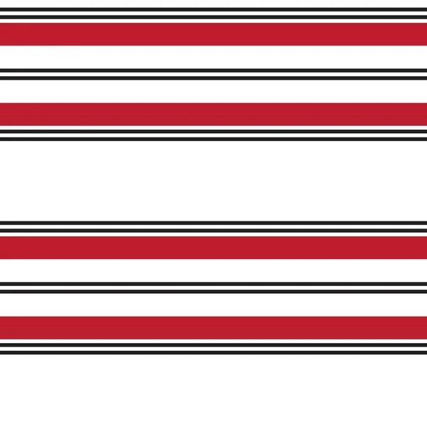 Red Horizontal Striped Seamless Pattern Background 그래픽 — 스톡 벡터