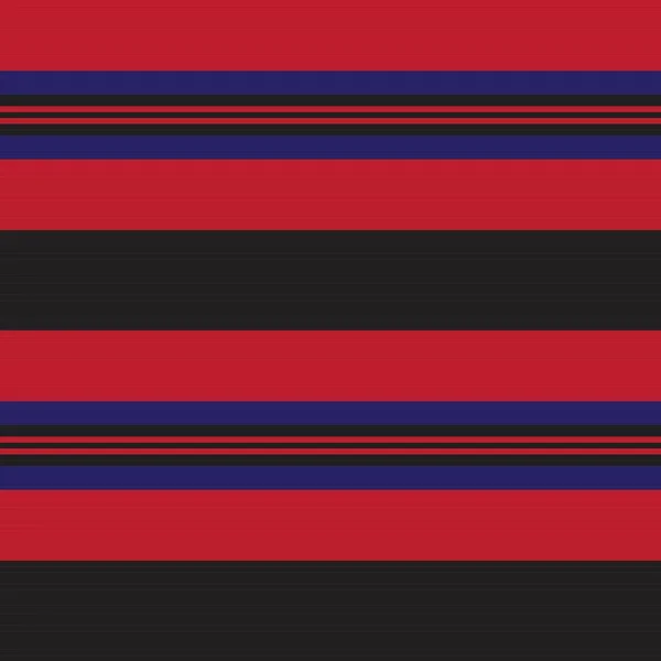 Red Blue Horizontal Striped Seamless Pattern Background 그래픽 — 스톡 벡터