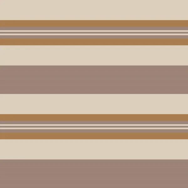 Brown Taupe Horizontal Stripped Seamless Pattern Background 그래픽 — 스톡 벡터