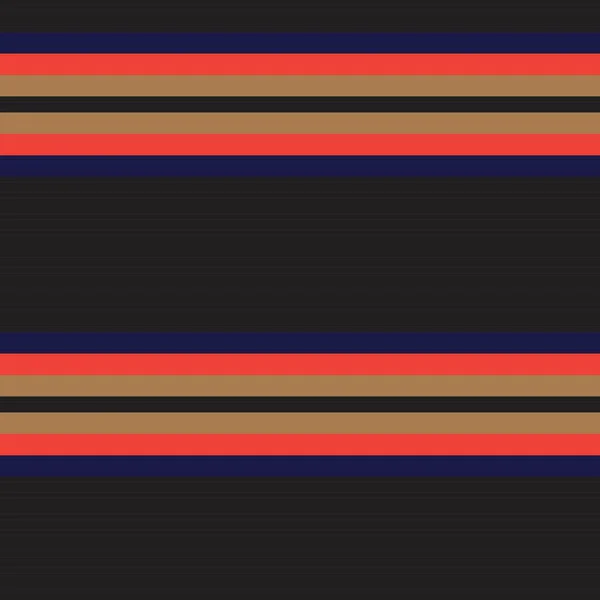 Orange Horizontal Striped Seamless Pattern Background 그래픽 — 스톡 벡터