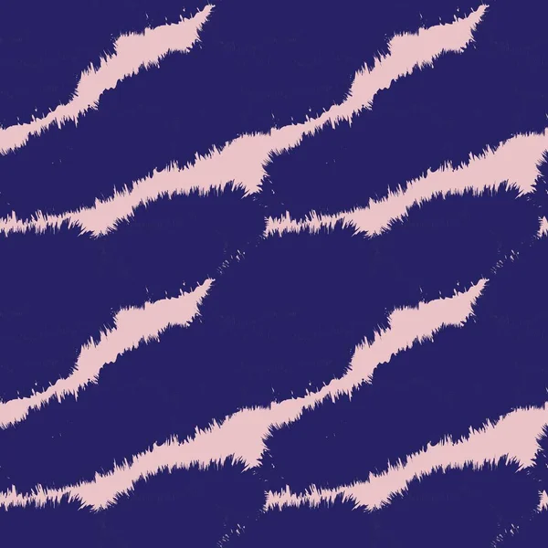 Pink Navy Brush Slagtilfælde Pels Mønster Design Til Mode Prints – Stock-vektor