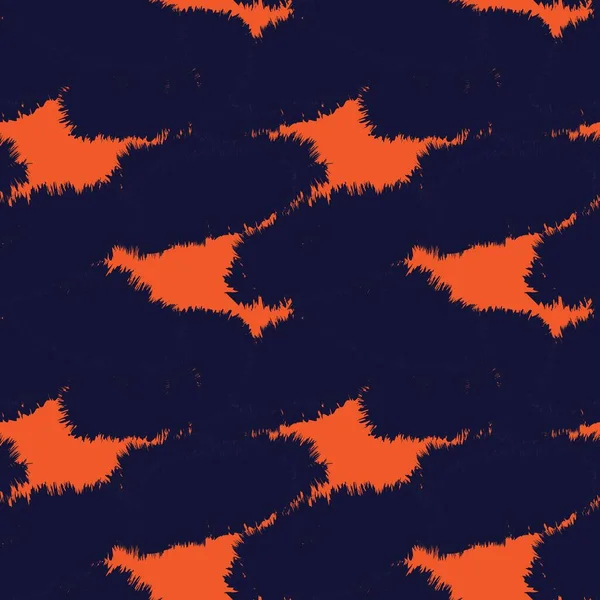 オレンジブラシストローク毛皮のパターンデザインのためのファッションプリント 家庭用品 グラフィック — ストックベクタ