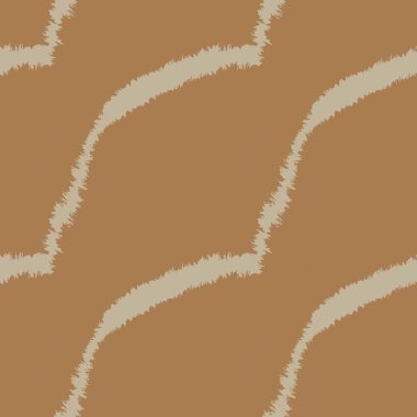 Moda baskıları, ev eşyaları, grafikler, arka planlar için kahverengi fırça desenli kürk deseni tasarımı