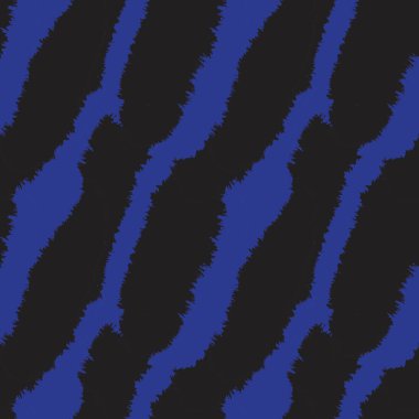 Moda baskıları, ev eşyaları, grafikler, arka planlar için mavi fırça desenli kürk deseni tasarımı