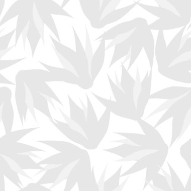 Beyaz çiçekli fırça darbeleri moda baskıları, grafikler, arka planlar ve el sanatları için pürüzsüz desenli arka plan