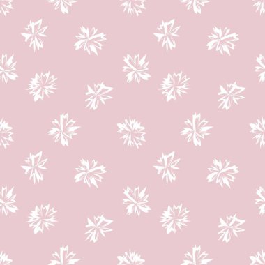 Pembe çiçekli fırça darbeleri moda baskıları, grafikler, arka planlar ve el sanatları için pürüzsüz desenli arka plan