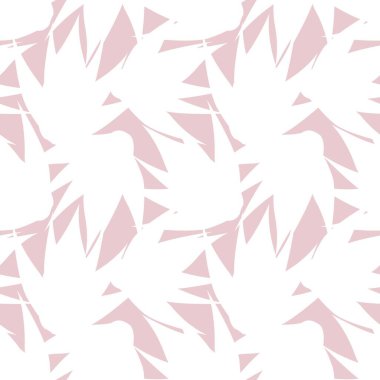 Pembe çiçekli fırça darbeleri moda baskıları, grafikler, arka planlar ve el sanatları için pürüzsüz desenli arka plan