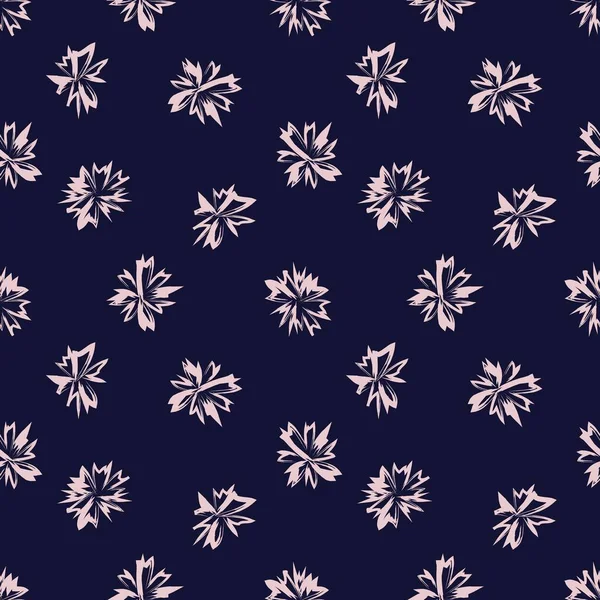 Rosa Und Navy Floral Pinselstriche Nahtloser Musterhintergrund Für Modedrucke Grafiken — Stockvektor