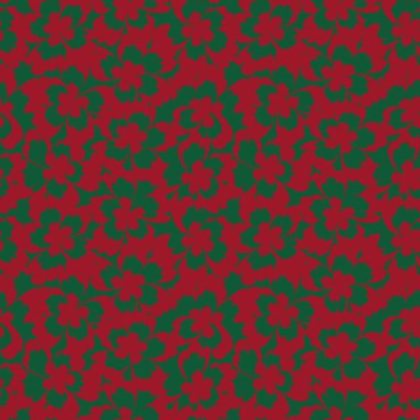 Noel çiçekli fırça darbeleri moda baskıları, grafikler, arka planlar ve el sanatları için pürüzsüz desenli arka plan