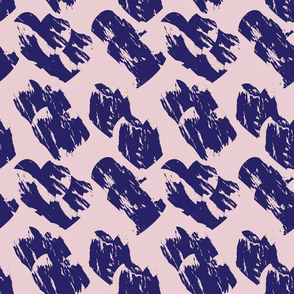 Moda tekstili ve grafikleri için Pembe Donanma Kalbi biçimli fırça darbesi kusursuz bir arka plan