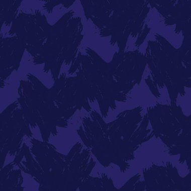 Mavi Kalp biçimli fırça darbesi moda tekstil ve grafikleri için kusursuz bir arka plan