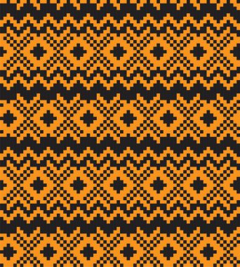 Moda tekstil, örgü ve grafikler için turuncu Noel panayırı desenli arka plan