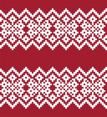 Moda tekstil, örgü ve grafikleri için kırmızı Noel panayırı desenli arka plan