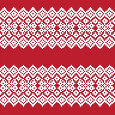 Moda tekstil, örgü ve grafikleri için kırmızı Noel panayırı desenli arka plan