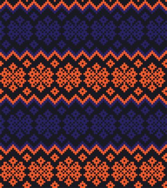 Moda tekstil, örgü ve grafikler için turuncu Noel panayırı desenli arka plan