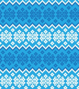 Moda tekstil, örgü ve grafikleri için Ice Blue Noel fuar desenli arka plan