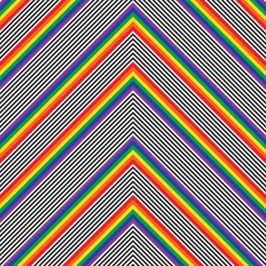 Gökkuşağı sembolü köşegen çizgili desensiz arka plan moda tekstil ve grafikleri için uygun