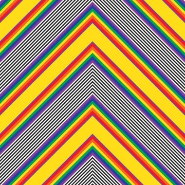 Gökkuşağı sembolü köşegen çizgili desensiz arka plan moda tekstil ve grafikleri için uygun