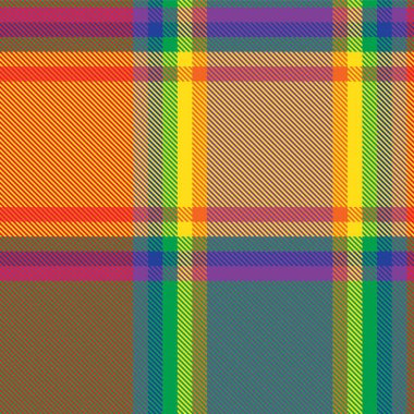 Gökkuşağı Ekoseli, kareli, ekose desenli moda tekstil ve grafikleri için uygun