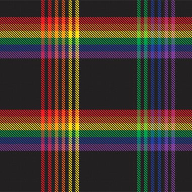 Gökkuşağı Ekoseli, kareli, ekose desenli moda tekstil ve grafikleri için uygun