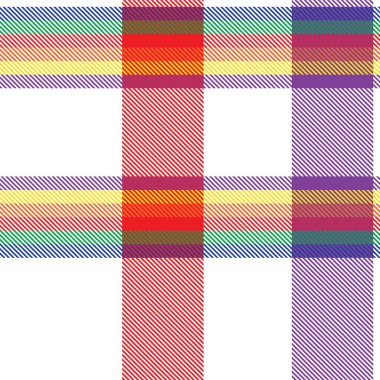Gökkuşağı Ekoseli, kareli, ekose desenli moda tekstil ve grafikleri için uygun