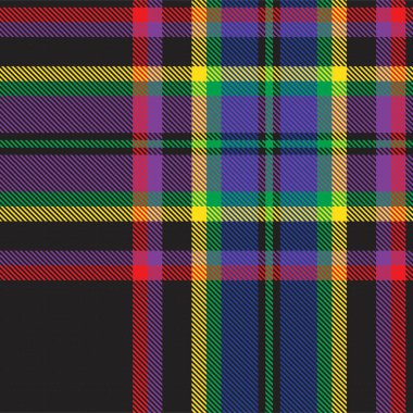 Gökkuşağı Ekoseli, kareli, ekose desenli moda tekstil ve grafikleri için uygun