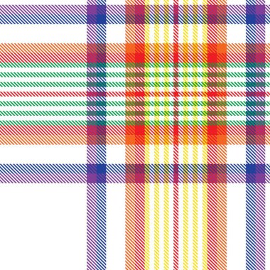 Gökkuşağı Ekoseli, kareli, ekose desenli moda tekstil ve grafikleri için uygun