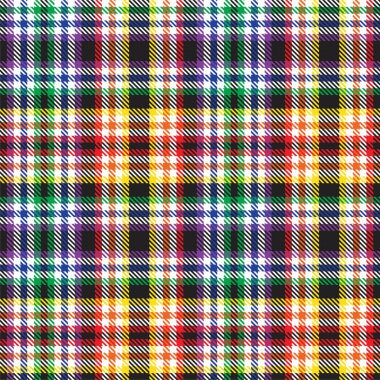 Gökkuşağı Ekoseli, kareli, ekose desenli moda tekstil ve grafikleri için uygun