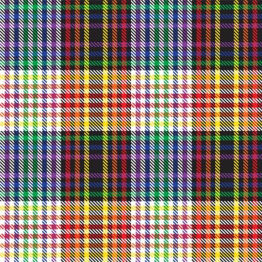 Gökkuşağı Ekoseli, kareli, ekose desenli moda tekstil ve grafikleri için uygun