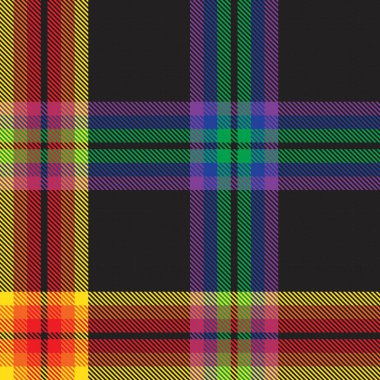 Gökkuşağı Ekoseli, kareli, ekose desenli moda tekstil ve grafikleri için uygun
