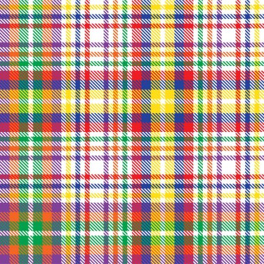Gökkuşağı Ekoseli, kareli, ekose desenli moda tekstil ve grafikleri için uygun
