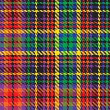 Gökkuşağı Ekoseli, kareli, ekose desenli moda tekstil ve grafikleri için uygun