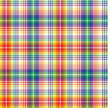 Gökkuşağı Ekoseli, kareli, ekose desenli moda tekstil ve grafikleri için uygun