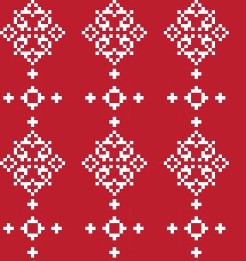 Moda tekstil, örgü ve grafikleri için kırmızı Noel panayırı desenli arka plan