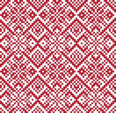 Moda tekstil, örgü ve grafikleri için kırmızı Noel panayırı desenli arka plan