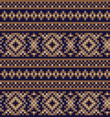 Moda tekstil, örgü ve grafikler için kahverengi Noel panayırı desenli arka plan