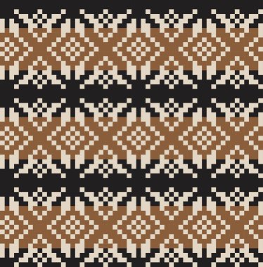 Moda tekstil, örgü ve grafikler için kahverengi Noel panayırı desenli arka plan