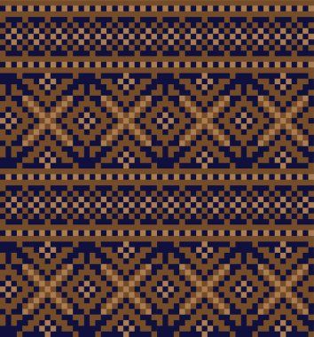 Moda tekstil, örgü ve grafikler için kahverengi Noel panayırı desenli arka plan