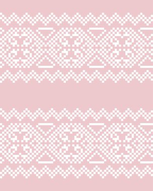 Moda tekstil, örgü ve grafikleri için Pastel Noel panayırı şablon arka planı