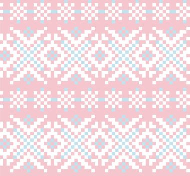 Moda tekstil, örgü ve grafikleri için Pastel Noel panayırı şablon arka planı