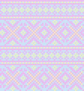 Moda tekstil, örgü ve grafikleri için Pastel Noel panayırı şablon arka planı