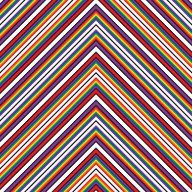 Gökkuşağı sembolü köşegen çizgili desensiz arka plan moda tekstil ve grafikleri için uygun