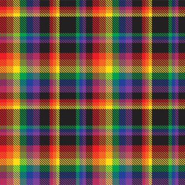 Gökkuşağı Ekoseli, kareli, ekose desenli moda tekstil ve grafikleri için uygun