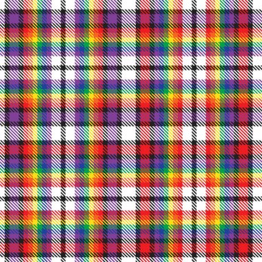 Gökkuşağı Ekoseli, kareli, ekose desenli moda tekstil ve grafikleri için uygun