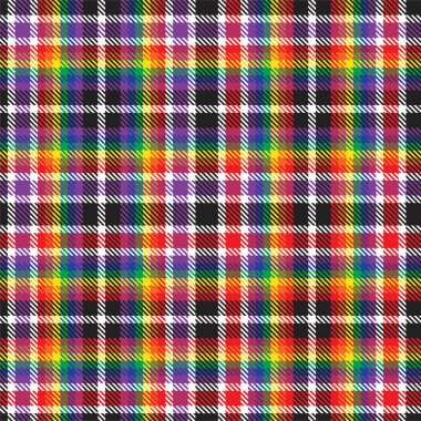 Gökkuşağı Ekoseli, kareli, ekose desenli moda tekstil ve grafikleri için uygun