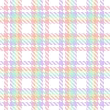 Gökkuşağı Pastel Ekoseli Moda tekstil ve grafikleri için kusursuz desen